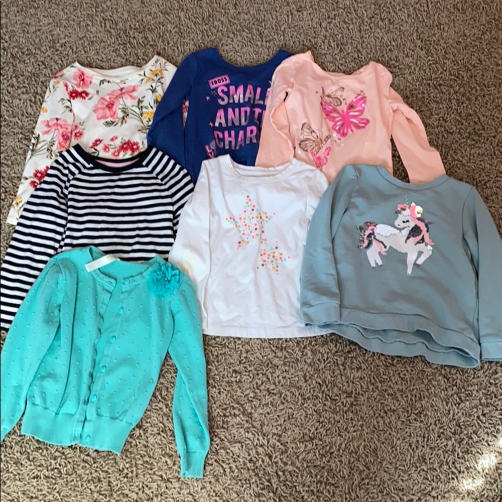 Girls long sleeve shirt lot 5t